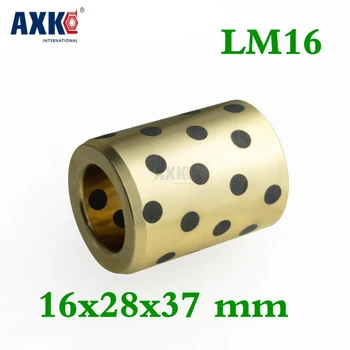 

4pcs 16x28x37 Mm Linear Graphite Copper Set Bearing Copper Bushing Oil Self-lubricating Bearing Jdb Free Shipping Lm16uu Lm16