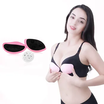 

Wireless breast massage instrument rechargeable design Breasts Enhancement Vibrating Massage with EMS and VIB technology