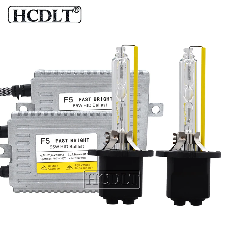 HCDLT AC 55W D2H Xenon Kit Car Headlight HID Xenon Lamp H1 H3 H11 HB3 HB4
