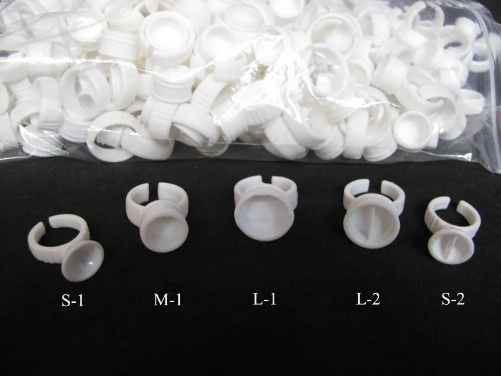 

100pcs set,Eyelash Extension Glue Rings,Glue Holder, Tool Kit Set