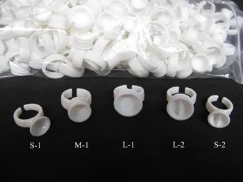 

100pcs set,Eyelash Extension Glue Rings,Glue Holder, Tool Kit Set