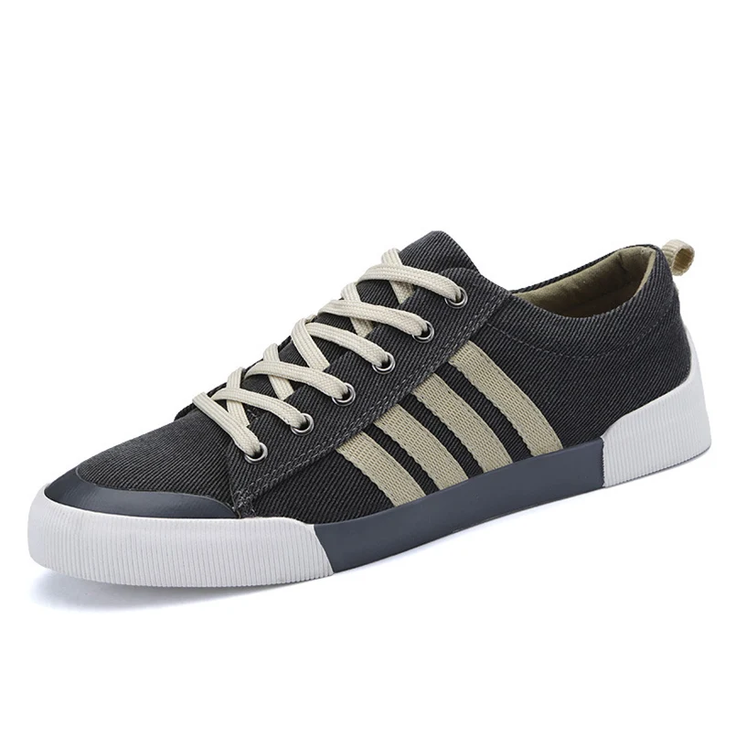

MINGPINSTYLE 2018 New Spring Summer Men Shoe Breathable Casual Shoes Mens Canvas Shoes for Lace-Up Brand Fashion Flat Male Shoes