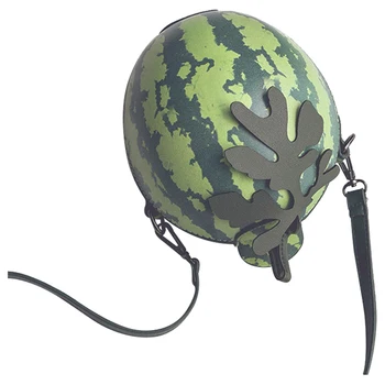 

Fashion Boutique Fruit Green Watermelon Print Round Bag Shoulder Cross Body Bag