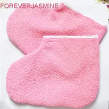 FOREVERJASMINE, 1 пара, парафин, Защита ног, перчатки для ног, подогреватель воска, профессиональный мини спа носок для педикюра