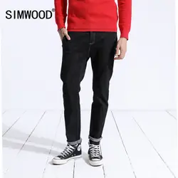 SIMWOOD 2019 на весну и зиму джинсы для женщин мужские, длиной до щиколотки Slim Fit Винтаж повседневное джинсовые узкие уличная брендовая одежда 180399