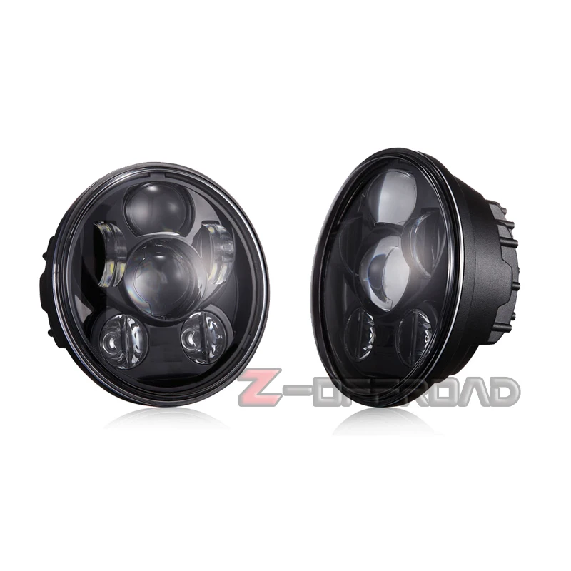 

5.75" Black Round LED Hi/Lo Beam DOT&EMARK Headlights For Triumph Rocket 3 5-3/4Inch Motorcycle Driving Head Lamps light