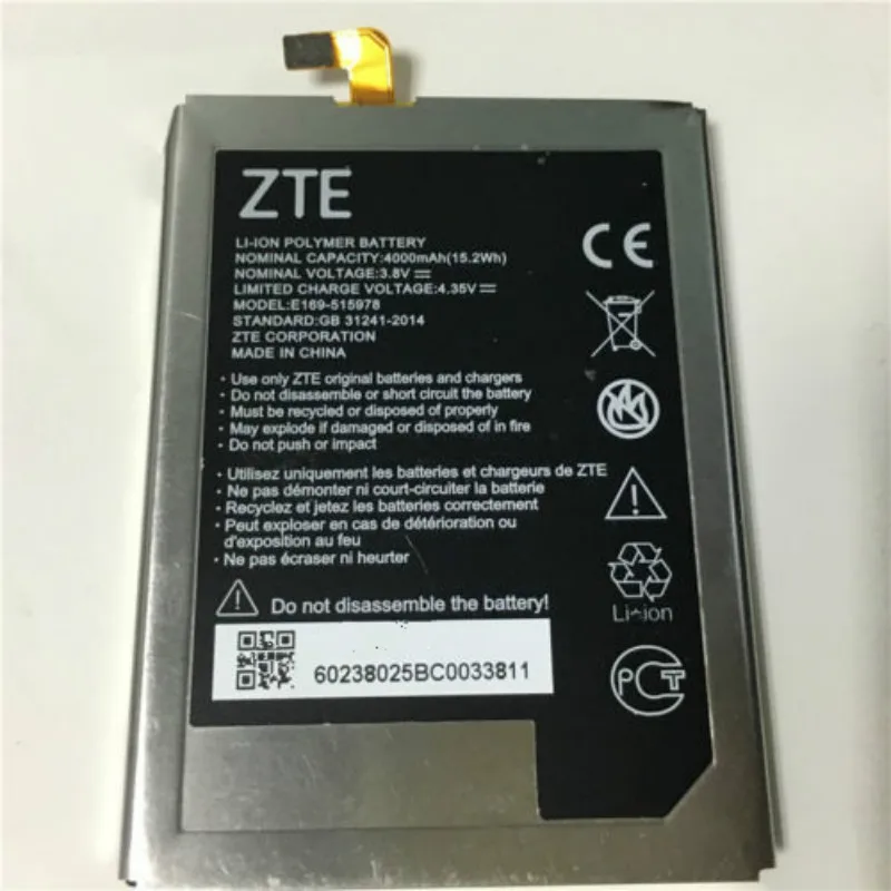 Аккумулятор 4000 мАч для zte Q519T для zte Blade X3/Blade D2/Blade A452/E169-515978 515978 батареи для мобильных телефонов+ код отслеживания