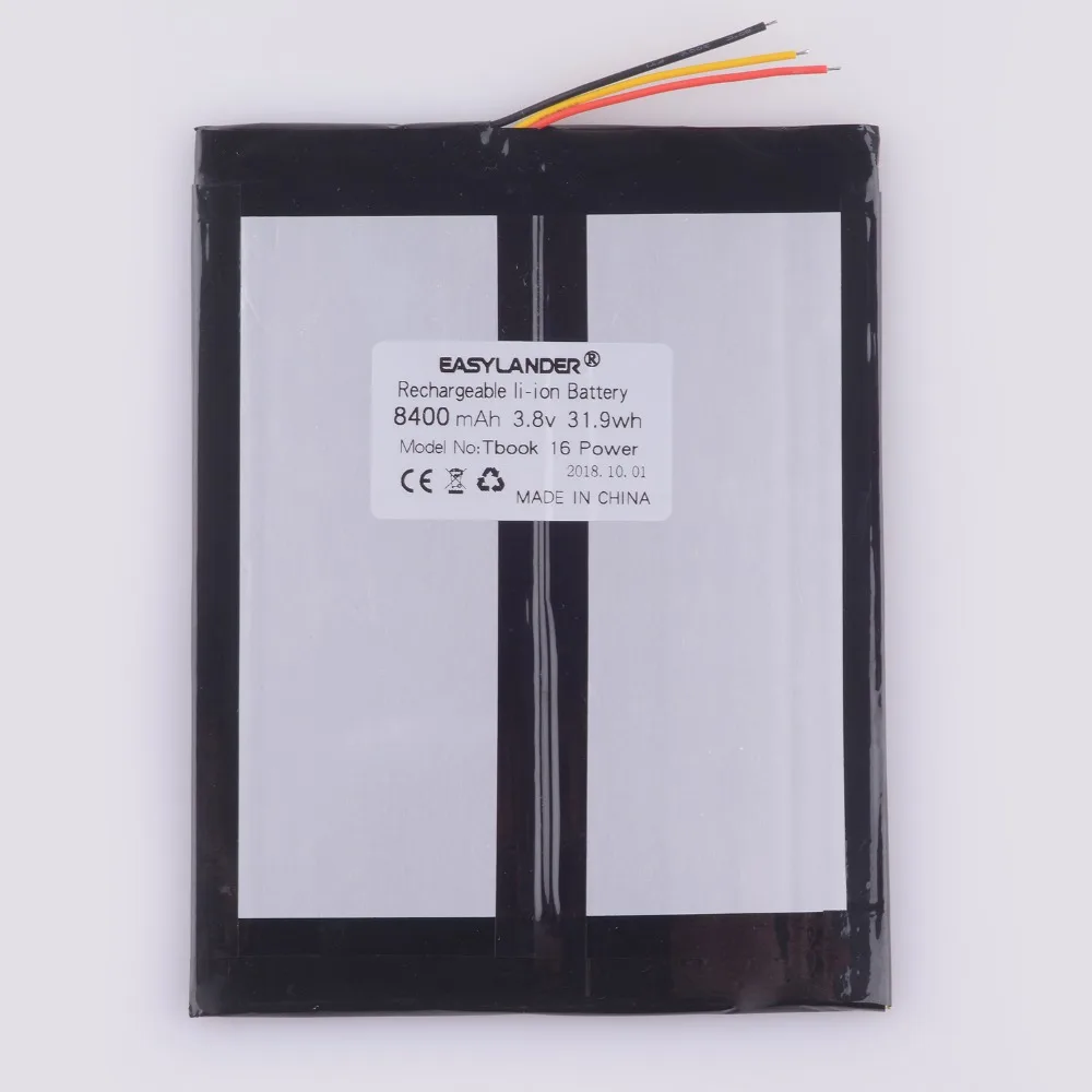 Литий полимерный аккумулятор высокой емкости 3 8 V 8400mAh для TECLAST TBOOK 16 POWER Tablet PC