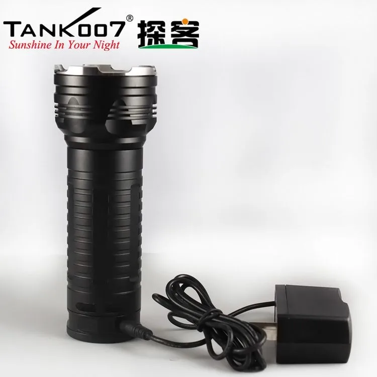 TANK007 RC11 CREE xm-l-u2 2000 люмен 5 режимов высокой Мощность Перезаряжаемые светодиодный фонарик для наружной поиск по 3*18650 батарея