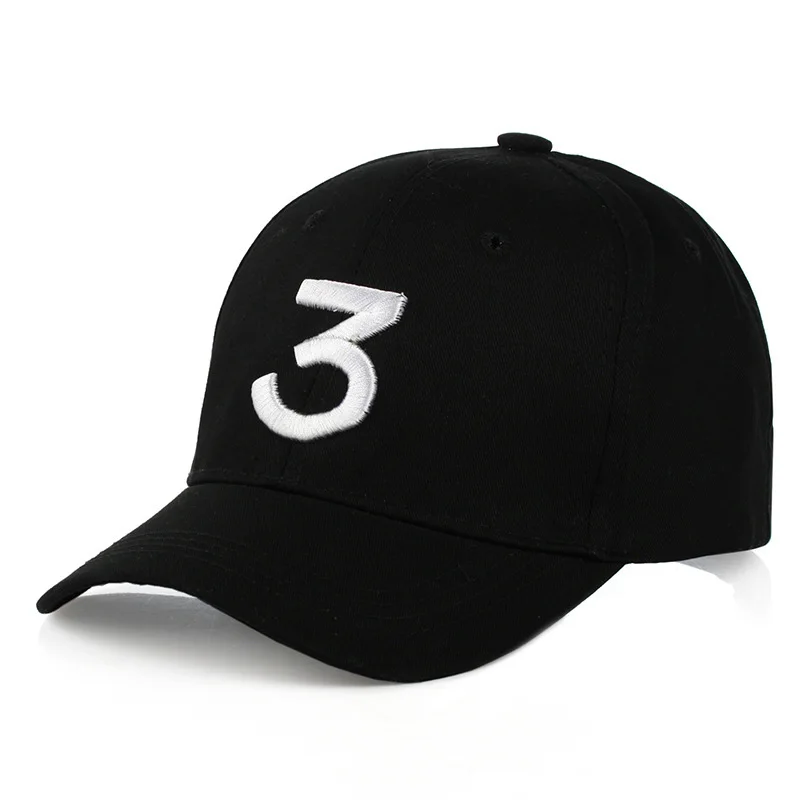 Letter 3 Snapback Caps Unisex Men Women Sun Hats Hip pop Caps Leisure