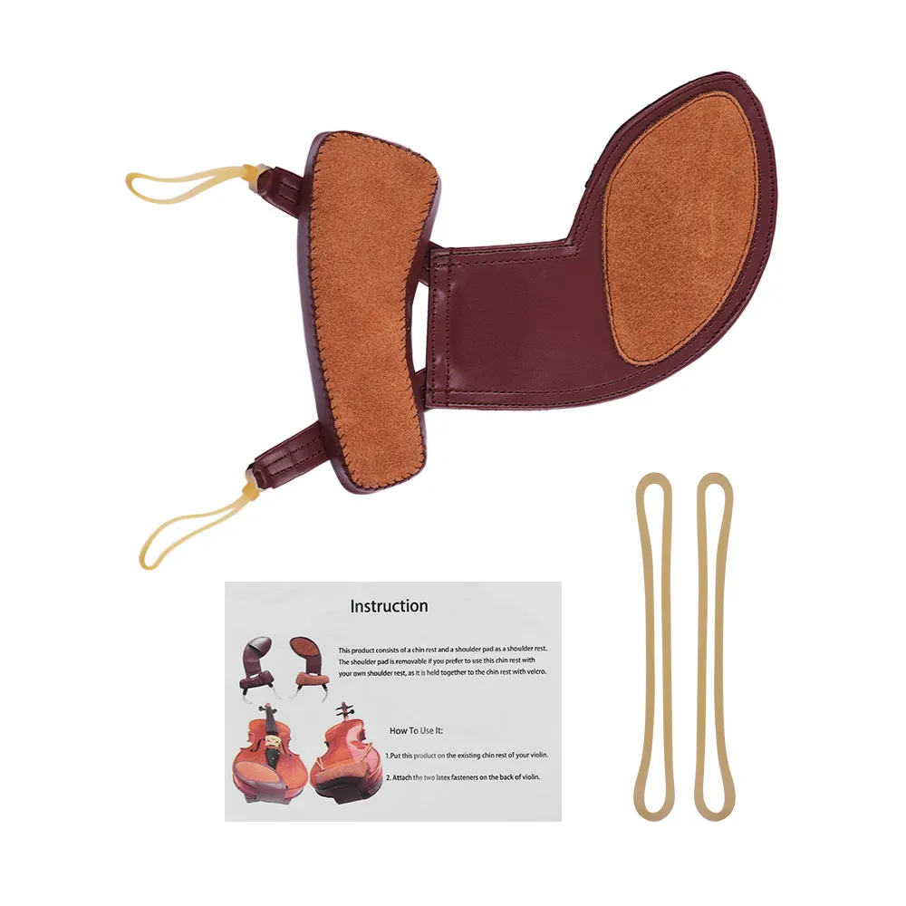 

Sheepskin Pad Violin Accessories Shoulder and Chin Rest Cushion for 3/4 4/4 Violin Left Shoulder Violin Parts
