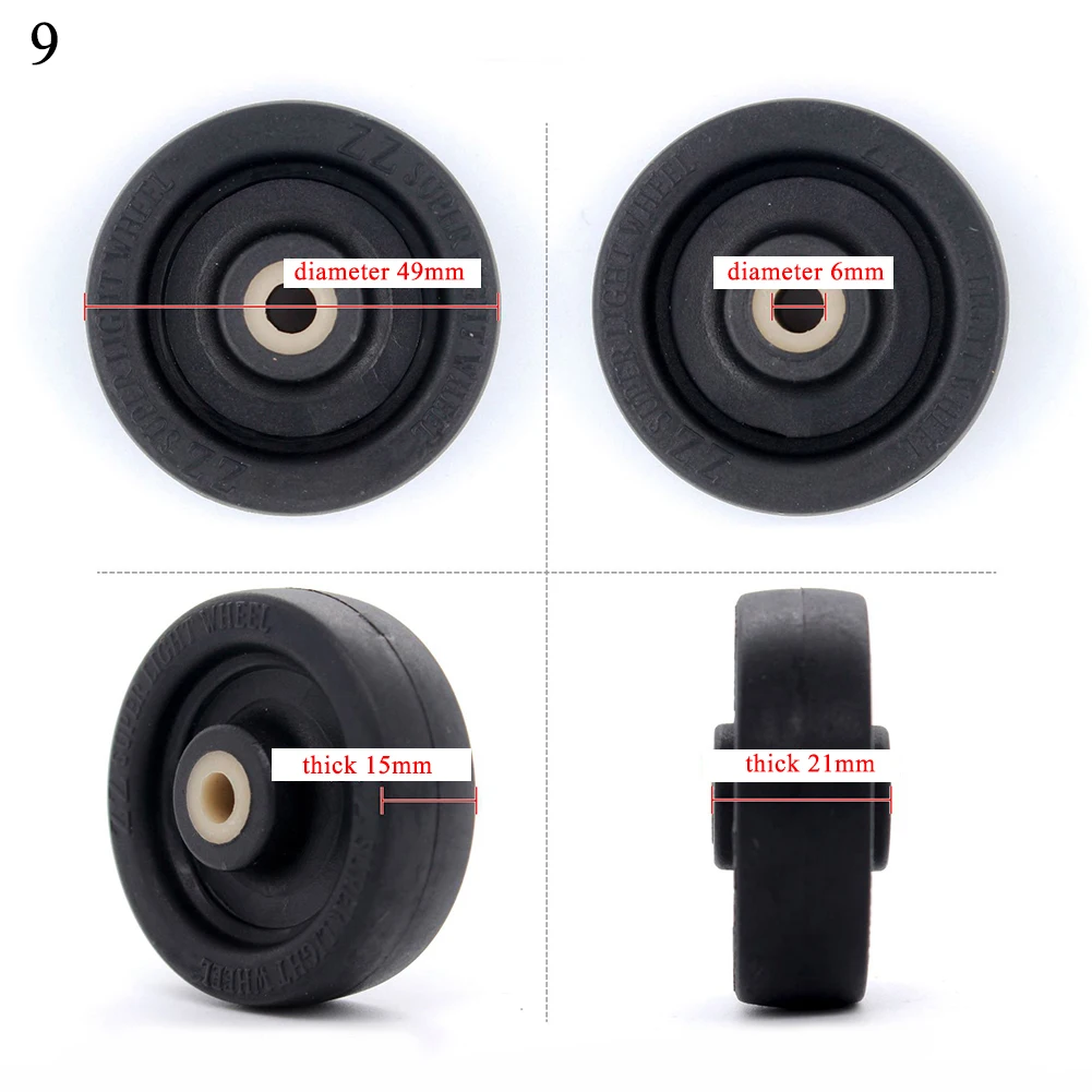 Чемодан на колесиках, 2 комплекта для замены багажа, колеса на колесиках, люкс класс, инструмент для ремонта, ролики, хорошее качество, резиновый чемодан на колесиках - Цвет: 9
