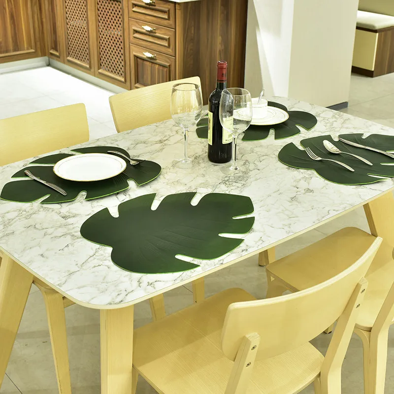 

Decorative Lotus Leaf EVA Table Cup Coaster Mat Round Drinks Tea Coffee Glass Coasters Place Mat for Party Home Table Decor P15