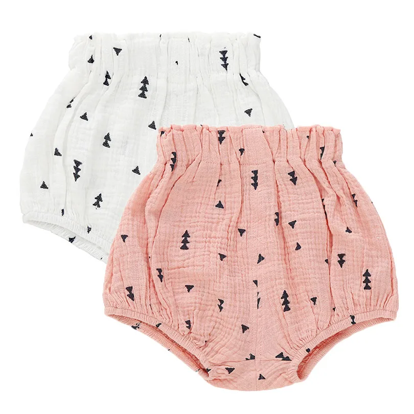 

Cute Newborn Baby Bloomers Shorts PP Pants Cotton Linen Triangle Solid Dot Bobo Bebe Girls Short Summer Trouser Toddler 66-120cm