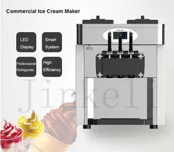 Бесплатная воздушный корабль Горячая Распродажа 2017 года 3 вкусов рабочего стола коммерческих 5.3l * 2 мягкие Мороженое Maker машина Авто 28-36l/ч