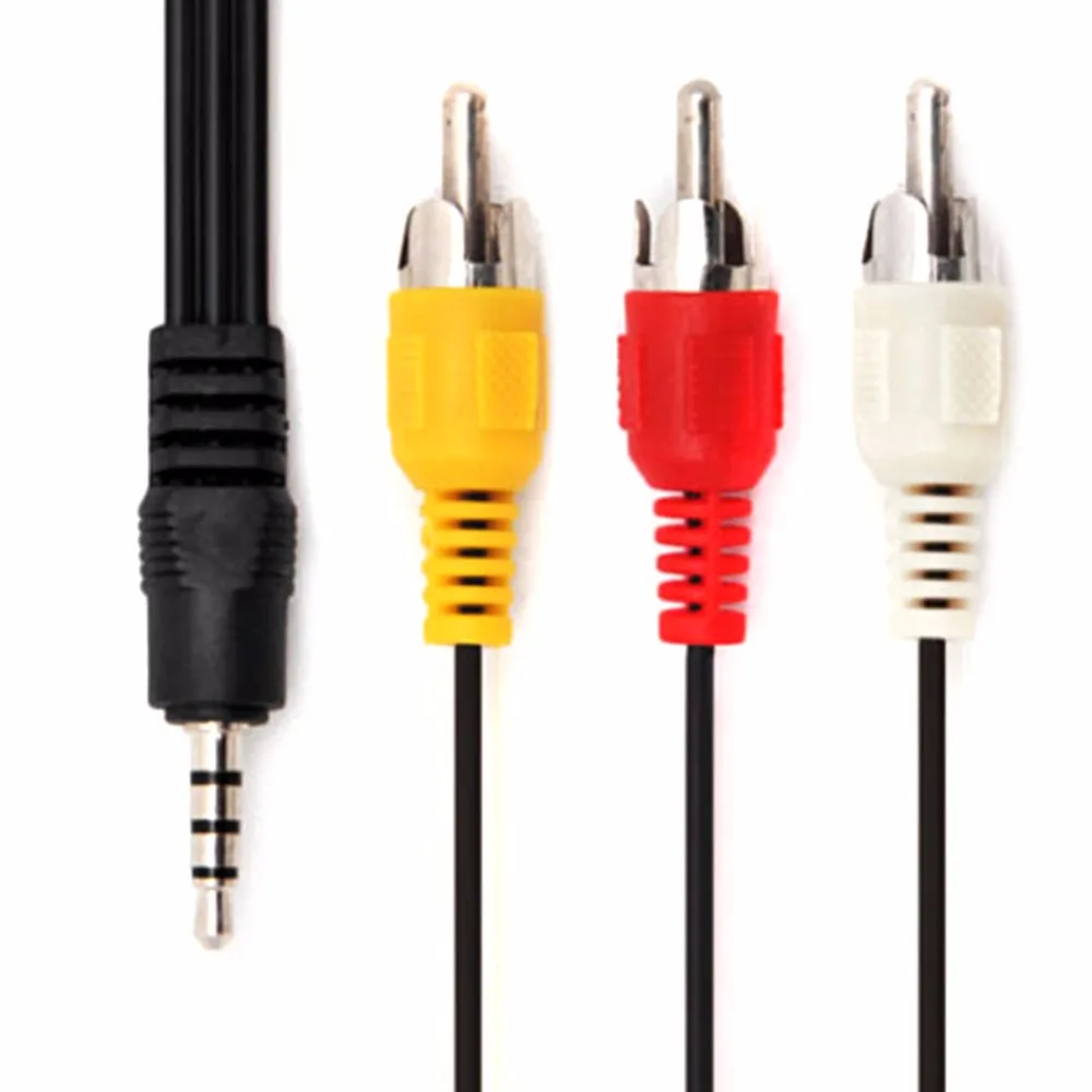 1.5m Audio Cable 3.5mm Male to 3RCA Male AV AUX Stereo Cord to 3RCA Standard Converter for Speaker TV Box CD DVD Player 1.5m Audio Cable 3.5mm Male to 3RCA Male AV AUX Stereo Cord to 3RCA Standard Converter for Speaker TV Box CD DVD Player