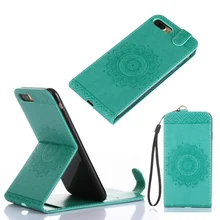 Модный Магнитный чехол из искусственной кожи для iPhone 7, 7, 8 Plus, 6G, 6S Plus, 5G, 5S, SE, 4S держатель для карт, Вертикальный флип-чехол