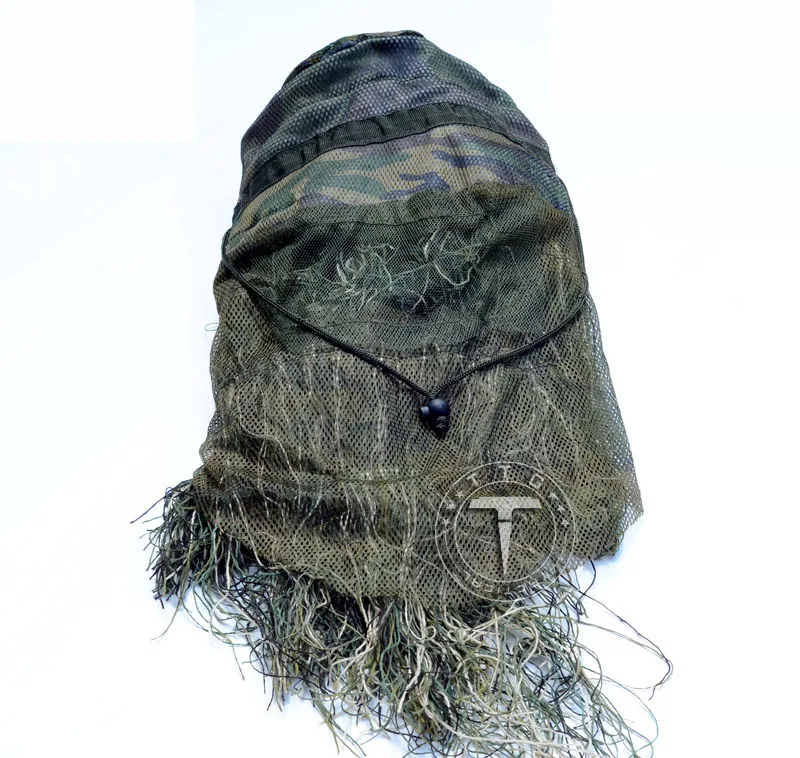 TTGTACTICAL Снайпер Тактический Ghillie капюшон камуфляж Ghillie костюм капюшон для охоты страйкбол Пейнтбол