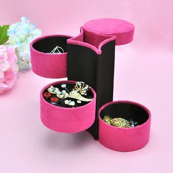 

B Velvet Jewelry Ring Bracelet Earring Storage Container Organizer Box Case Holder 9 colors option