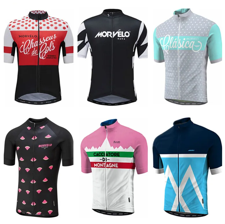 

17 Styles CLASSIC Morvelo Men's Cycling Jerseys Short Sleeve Shirt Summer Ropa cislismo bicicleta downhill mtb sportswear jersey