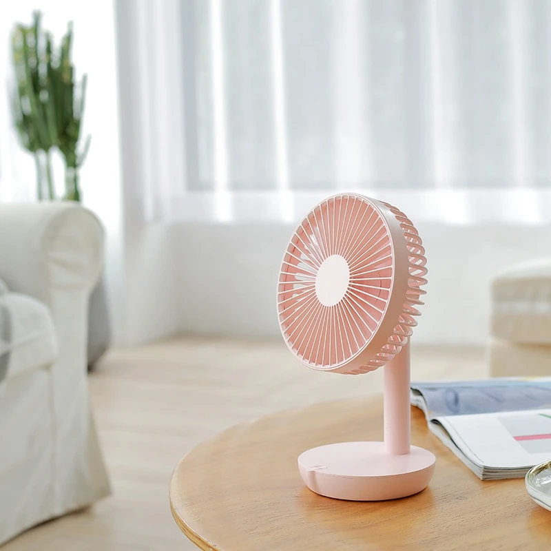 Mini Usb Table Desk Personal Fan, Portable Small Desk Adjustable Head Fan 5 Speeds, Noiseless Fan, For Office Dorm