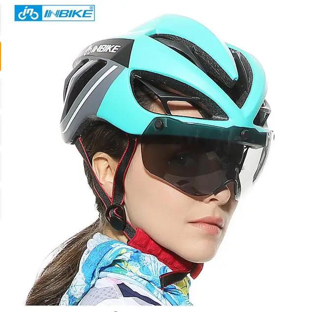 INBIKE Cycling Helmet Bicycle Helmet Goggles Mountain Road