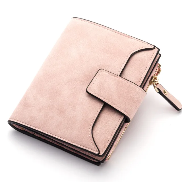 New Leather Women Wallet Hasp Small and Slim Coin Pocket Purse Women Wallets Cards Holders Luxury Brand Wallets Designer Purse 1
