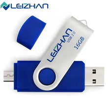 LEIZHAN USB 2 0 Flash Drive USB Flash Disk OTG Micro USB Phone 4GB 8GB 16GB