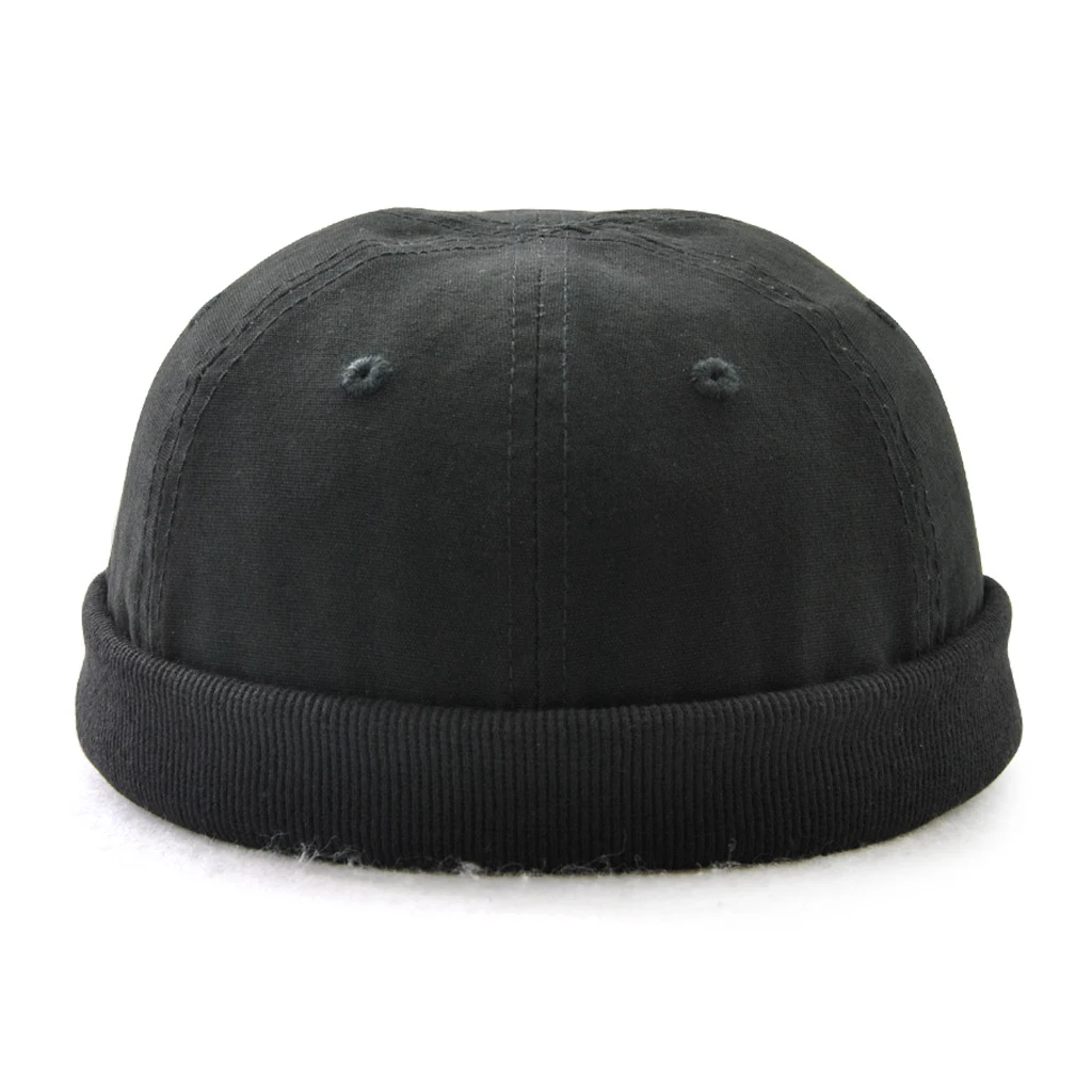 Casual Retro Men Hats Beanie Skullcap Solid Cotton Beanies Fashion Hat New Portable Hats and Cap Great as Gift for Any Age 