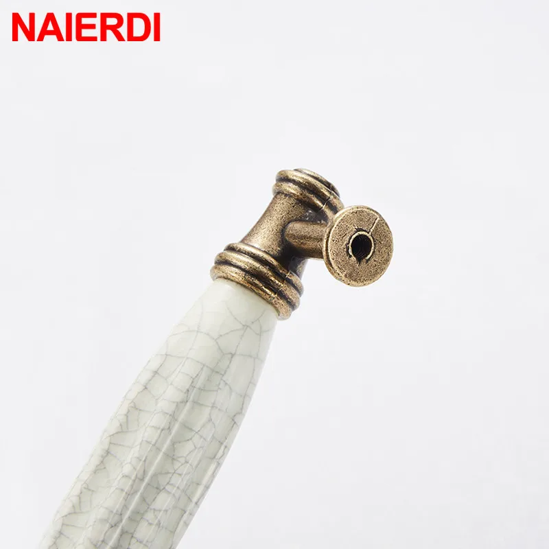 Bronze Creamic Cabinet Handles Knobs Drawer Pulls For Furniture Kitchen