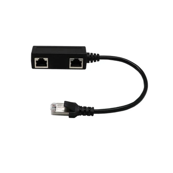 

Internet Shunt Sockets 1 To 2 Sockets LAN Ethernet RJ45 Plug Shunt Extender Adapter Connector JQ0329
