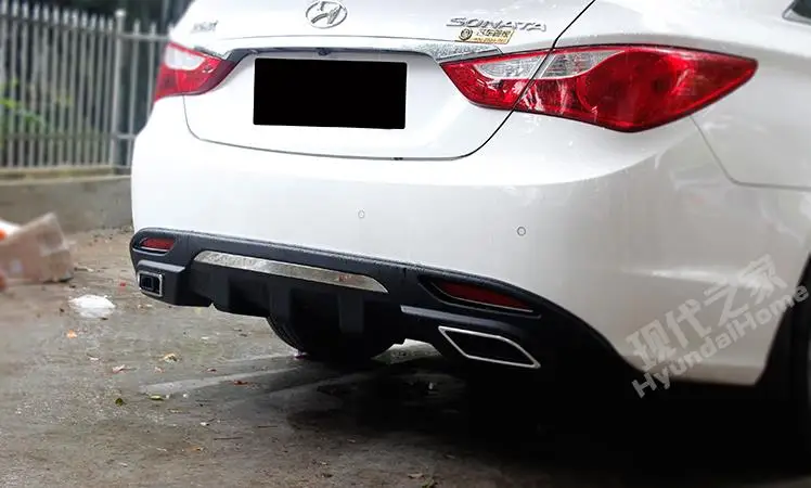 

PP Car body Rear diffuser bumper For Hyundai SONATA 8 2011-2014 single exhaust capacity 2.0