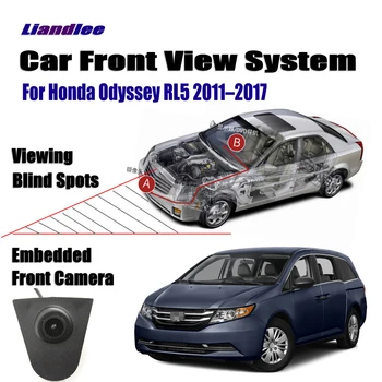 

Liandlee Car Front View Camera For Honda Odyssey RL5 2011-2017 Small Logo Embedded 4.3" LCD Screen Monitor / Cigarette Lighter