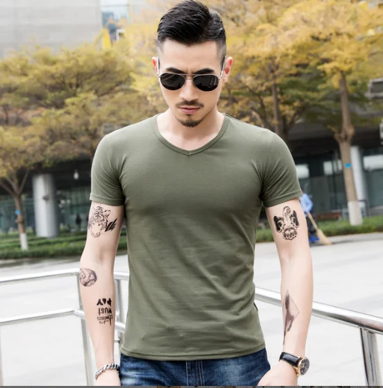 

Alharbi 2019 Summer Reday stock Fitness training Quick Dry Short sleeve shirt Sport T-shirt Men's