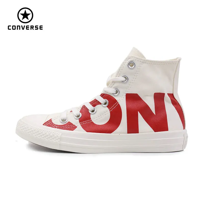 Converse 2018 new Big letters sneakers man and women Unisex black white color Skateboarding Shoes