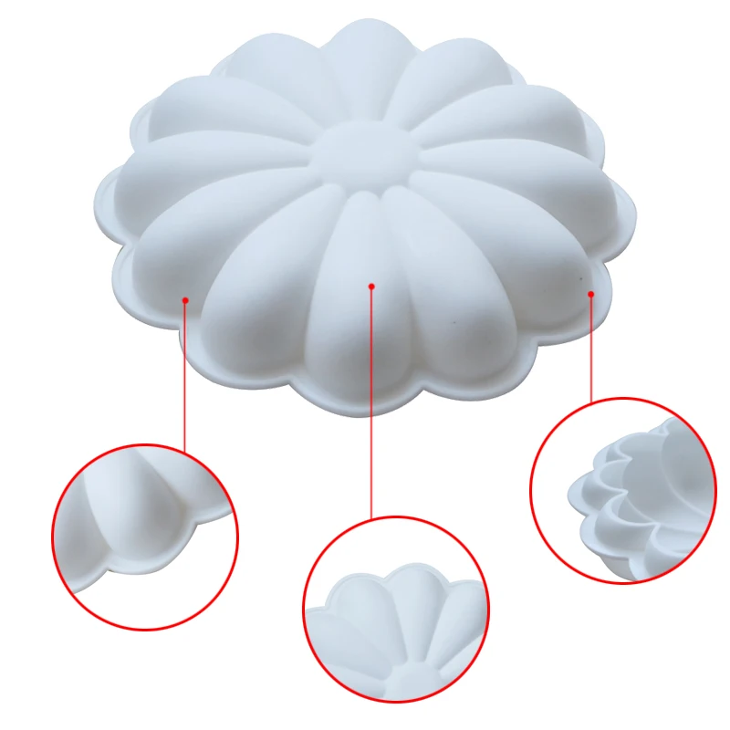 SHENHONG PRIMAVERA Flower Cake Mold For Baking Home Party Wedding Silicone Mould Mousse DIY Baking Cookie Christmas Bakery