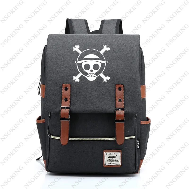 Новый цельный рюкзак luffy модный винтажный дорожный для мужчин и женщин новая