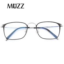 MUZZ IP титановое стекло для глаз es рамка Мужская Новая квадратная рецептурная близорукость Оптическое стекло для глаз Корейская оптическая оправа очки