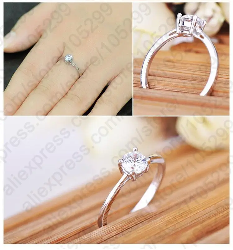YAAMELI Wholesale 925 Sterling Silver Rings for Women Wedding Engagement Jewelry Cubic Zircon Band Anniversary Ring Mujer
