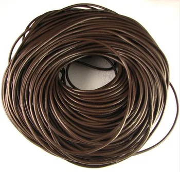 

Wholesale Brown Cowhide Rope Leather Cord 3MM 200Meter/Lot