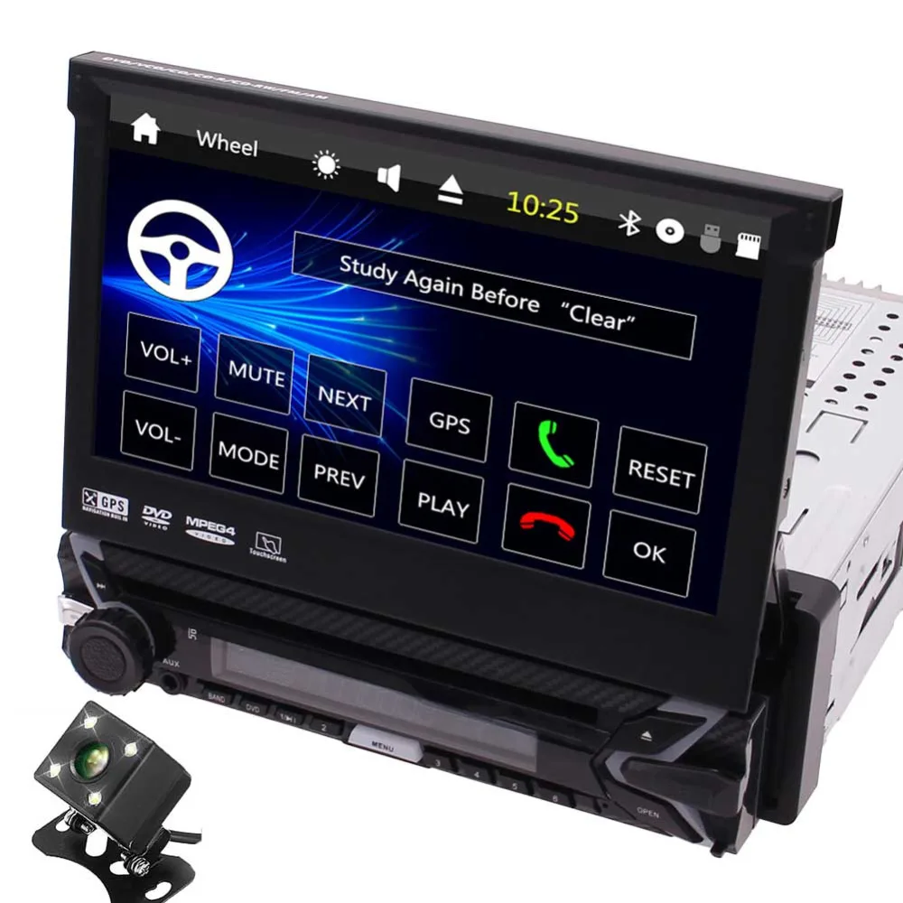 

7 Inch HD Touch Screen Support Bluetooth, GPS Navigation, USB/SD, FM/AM, DVD/CD, Wireless Remote Eincar Single Din WinCE 6.0 In