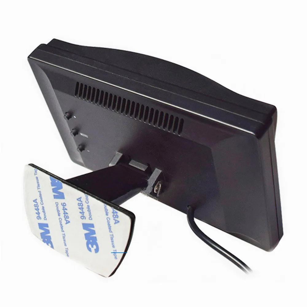 Монитор автомобильный TFT LCD HD800 * 480 5 дюймов с 2 видеовходами проводной или