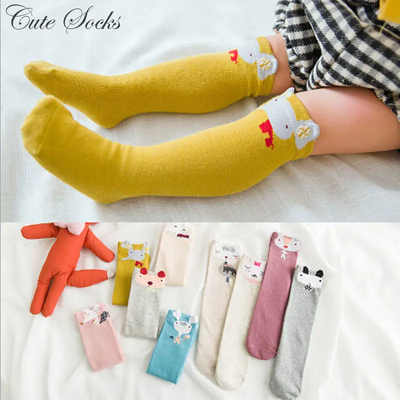 

3 Pairs Lovely Baby Princess Girl Soft Stockings Warmers Knee Long Cute Stocking Baby Girl