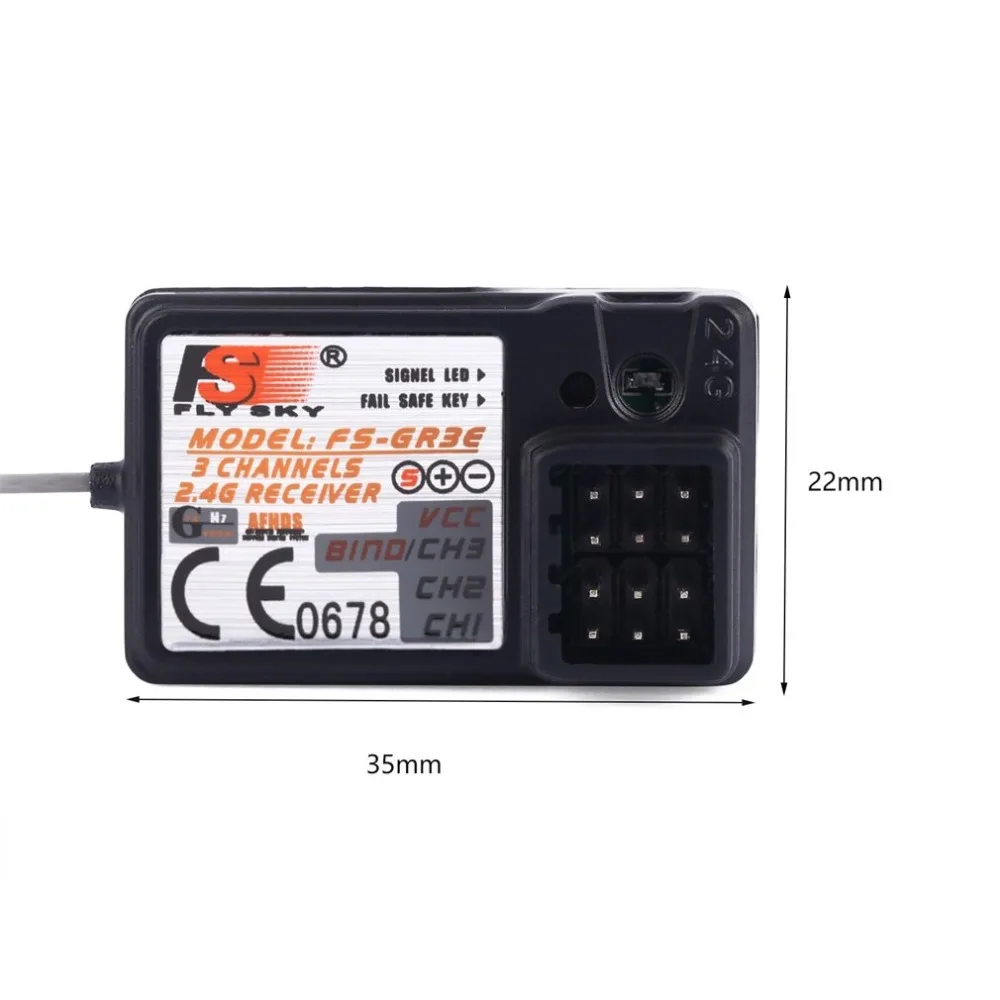 

The Standard FS-GR3E 2.4Ghz 3-Channel Receiver for Rc Car Auto Boat New