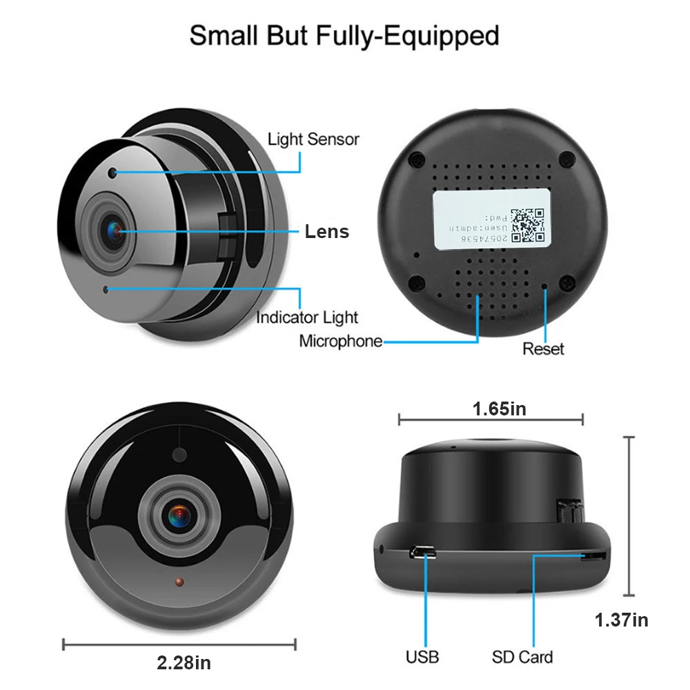 Новая wifi 1080P ip-камера Беспроводная CCTV инфракрасная камера ночного видения Обнаружение движения двухсторонняя аудио домашняя камера безопасности облако
