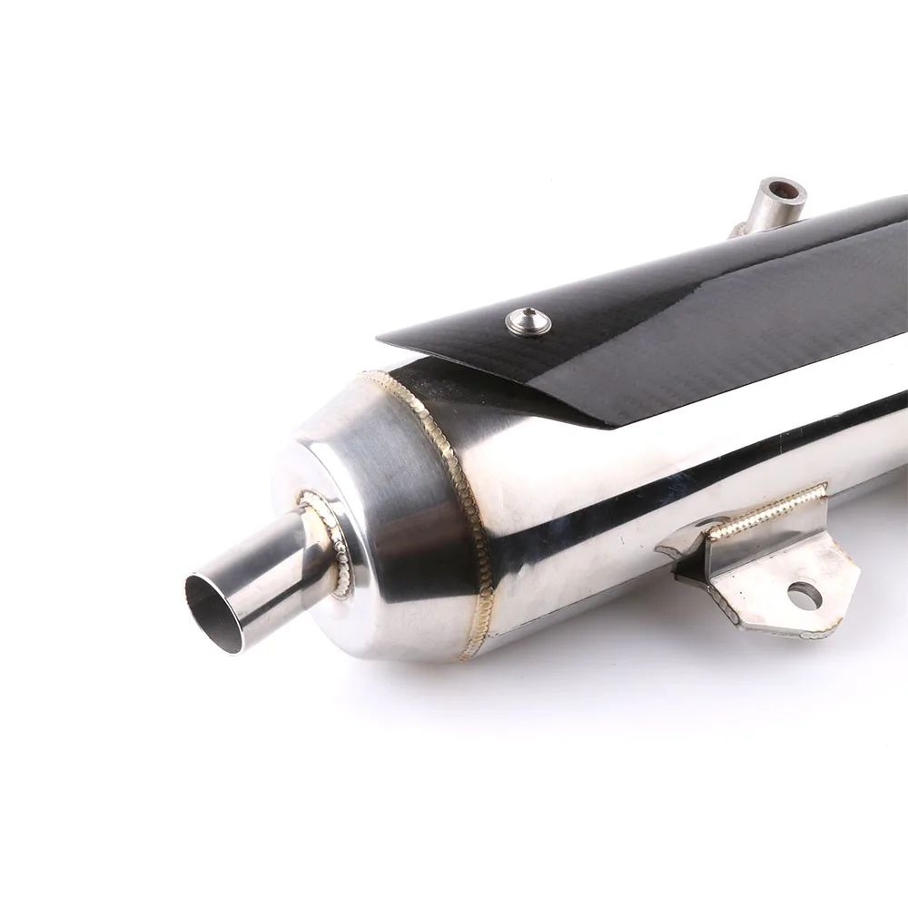 SMOK мотоциклетный глушитель из нержавеющей стали и углеродного волокна выхлопная