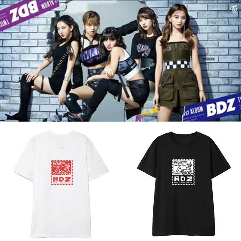 Kpop дважды BDZ Япония 1st альбом рубашки для мальчиков в стиле хип хоп Повседневная