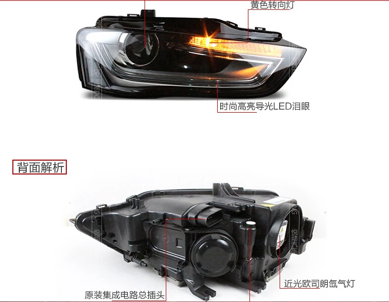 HID 2013 ~ 2016 автомобильный Стайлинг для передних фар Audl A4L балласт canbus