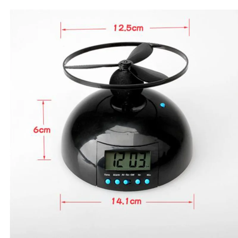 Забавный вертолет Летающий Будильник Повтор электронный подарок светодиодный детский будильник вертолет подсветка для детской комнаты