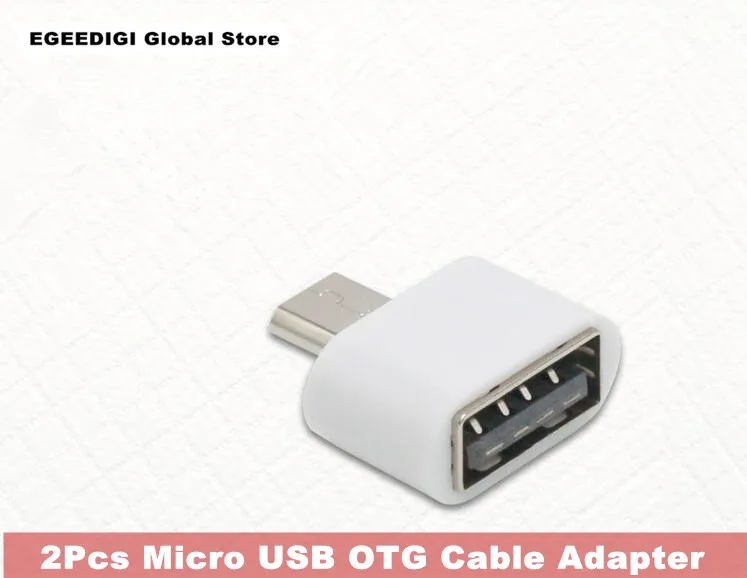 

2pcs EGEEDIGI OTG Adapter Micro USB 2.0 Hug Converter Camera for Android For Xiaomi Samsung Cable Card Reader OTG Cable Reader